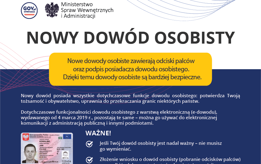 Odbiór dowodu osobistego oraz zgłoszenie utraty lub uszkodzenia dowodu