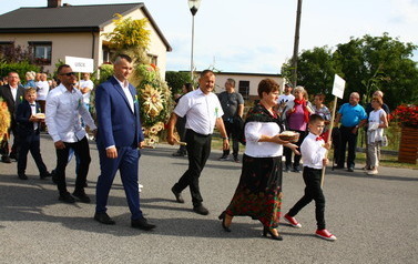 Delegacja wieńcowa - Nowa Wieś Ujska