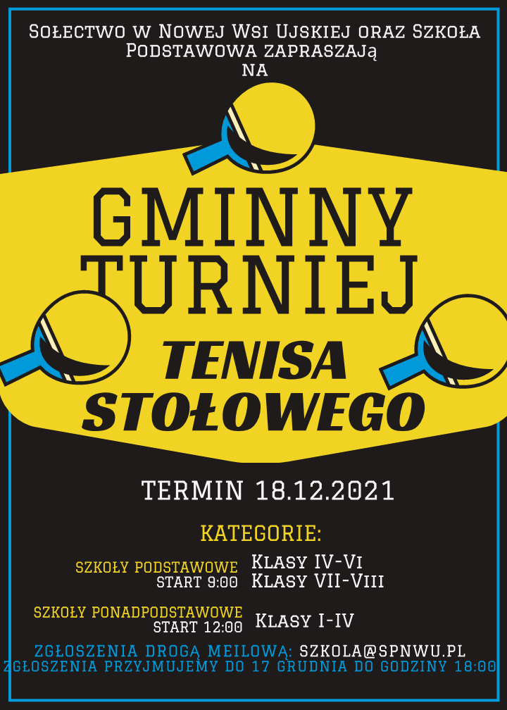 Turniej tenisa stołowego