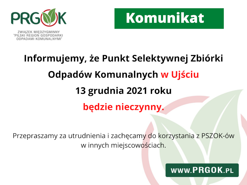 Informacja PSZOK