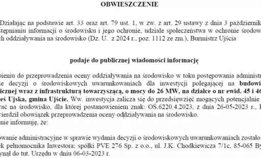 Obwieszczenie
