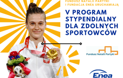 Zdjęcie do Stypendia sportowe Funduszu Natalii Partyki - informacja