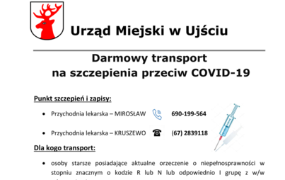 Zdjęcie do Darmowy transport na szczepienia COVID-19