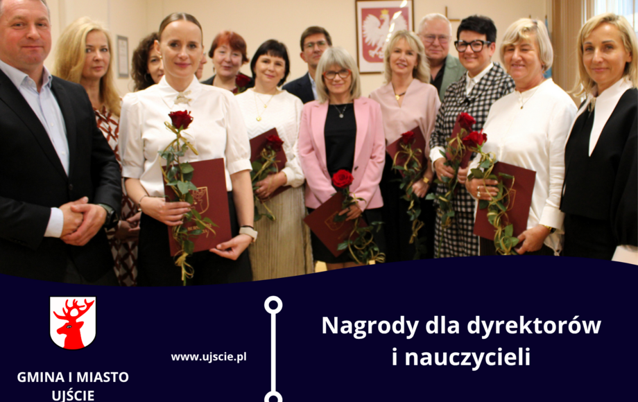 Nagrody dla nauczycieli w Ujściu z okazji Dnia Edukacji Narodowej