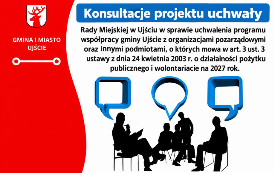 Konsultacje programu współpracy gminy Ujście z NGO na 2027 rok