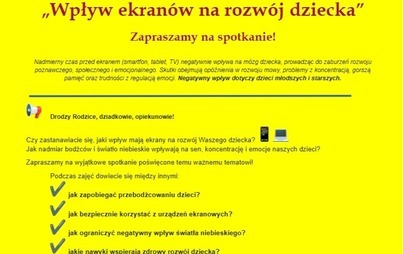 Zdjęcie do Wpływ ekran&oacute;w na rozw&oacute;j dziecka