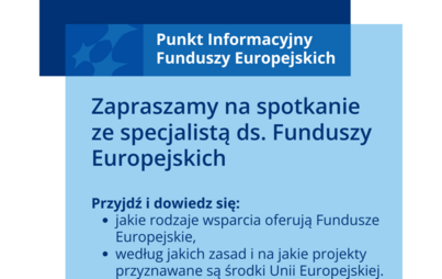 Zdjęcie do Mobilny Punkt Informacyjny Funduszy Europejskich